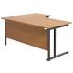 Olton Twin Cantilever Corner Office Desk